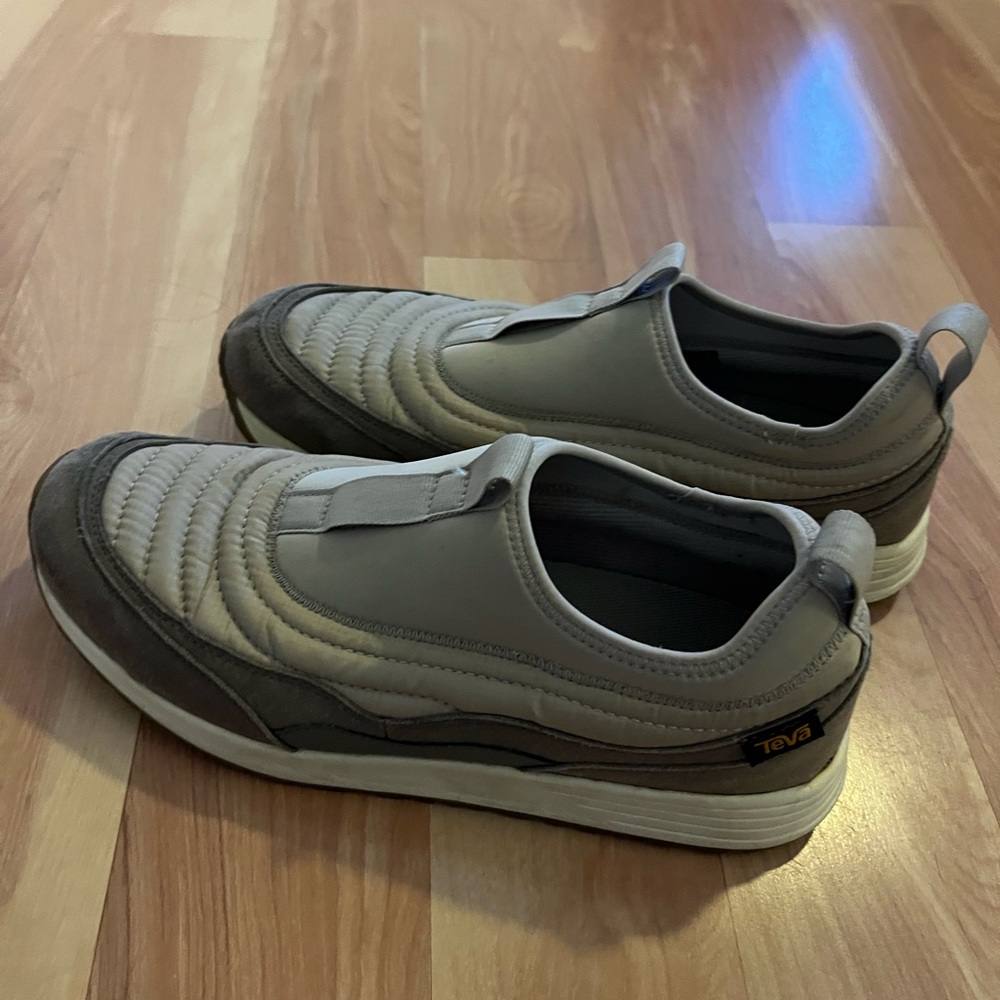 Teva Men's Gray Quilted Slip-On Sneakers